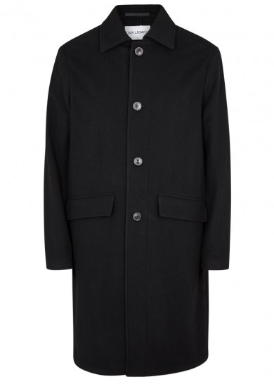 Black Men's Coat Our Legacy Harvey Nichols
