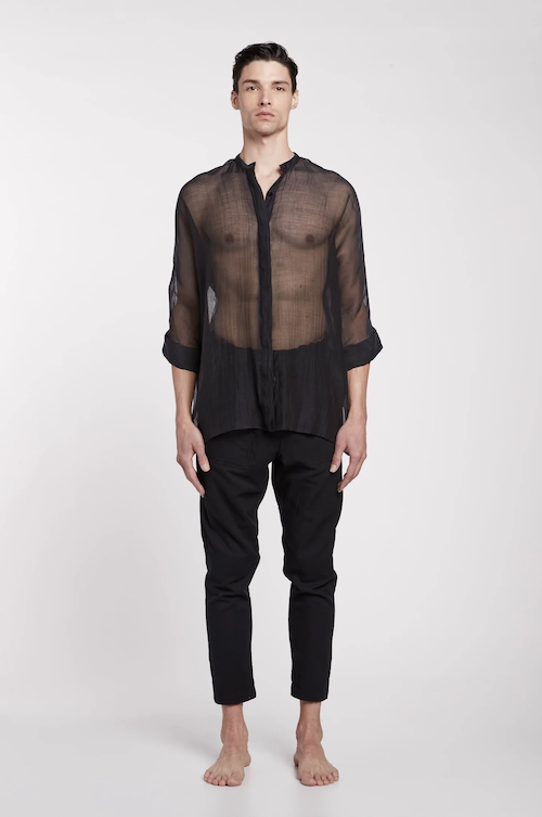 menswear sustainable Delos silk menswear