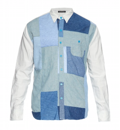 Longjourney patchwork shirt