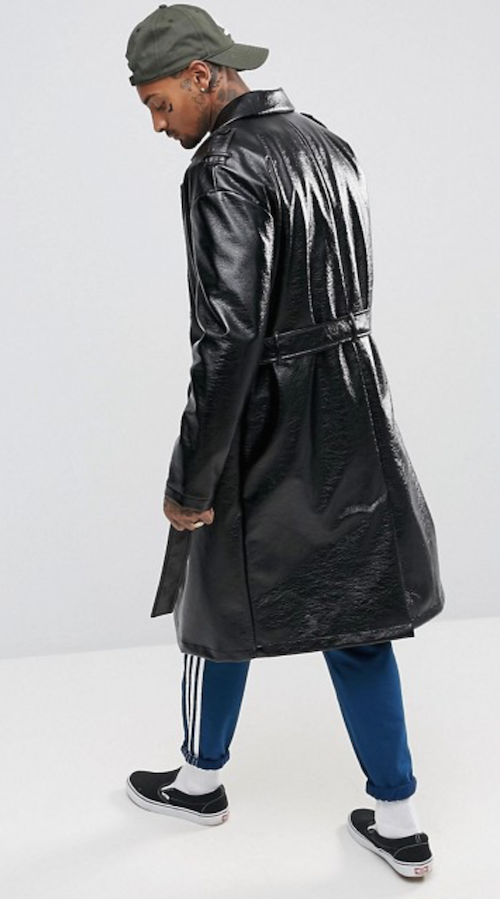 asos black vinyl Menswear