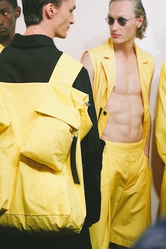 Large Yellow Bag Menswear LFWM