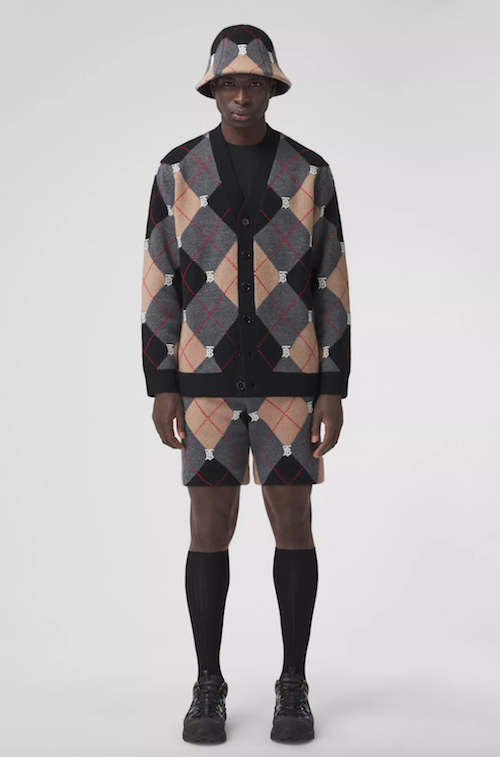 Burberry Menswear argyle print SS22