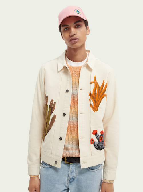 men's trucker jacket scotch soda cactus penis cactus