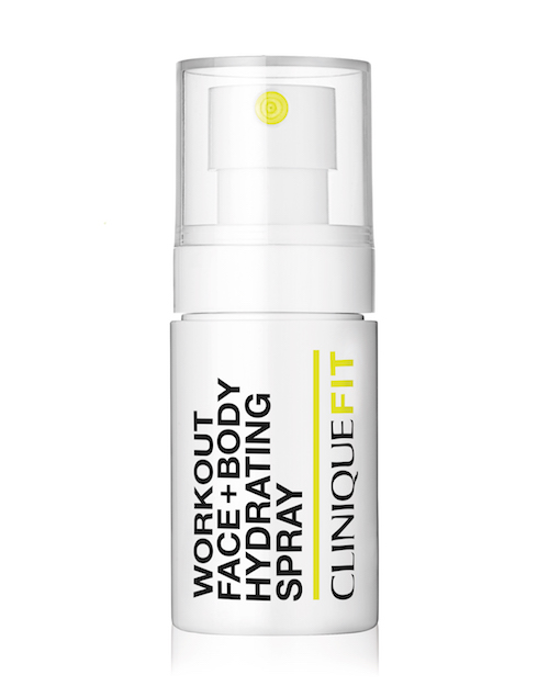 CliniqueFit Workout Face + Body Hydrating Spray review tried tested gym