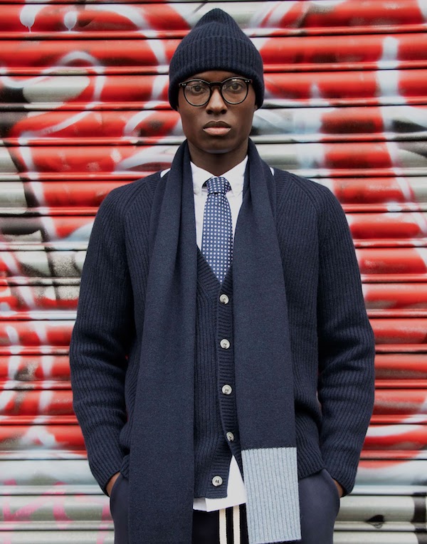 cut & pin knitwear new menswear brand recycled cashmere jumper