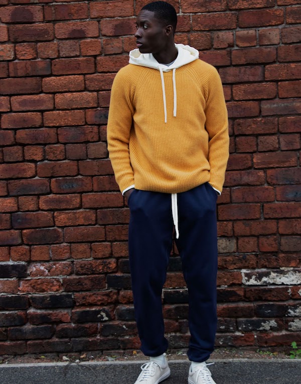 cut & pin knitwear new menswear brand recycled cashmere jumper