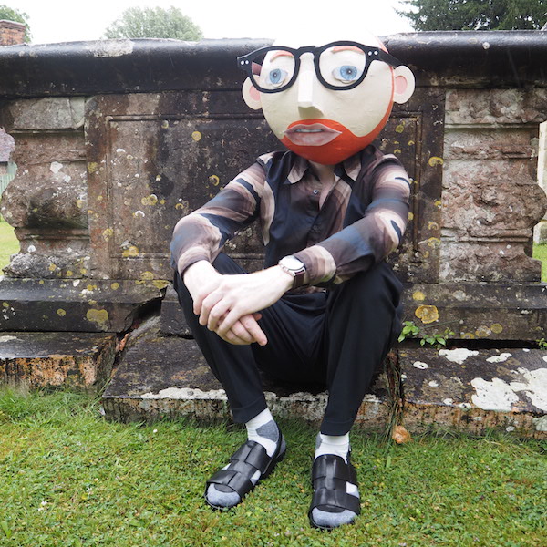 Menswear OOTD The Chic Geek Blogger Dries Van Noten Shirt Grenson Falke socks sandals American Vintage Kronaby Verner Panton