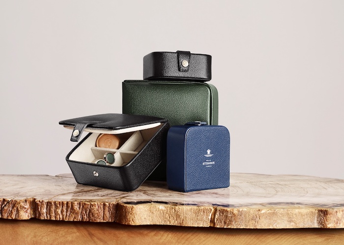 Ettinger leather goods ecru capra collection
