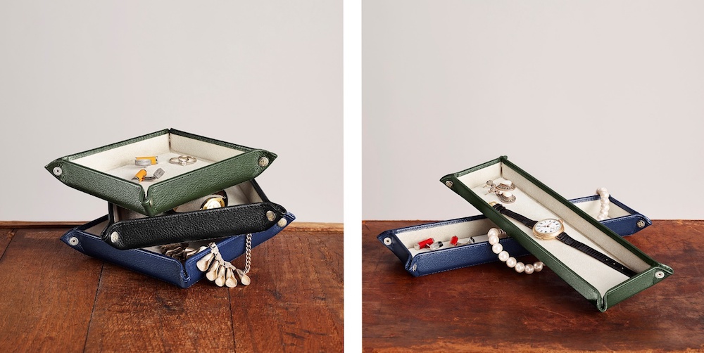 Ettinger leather goods ecru capra collection