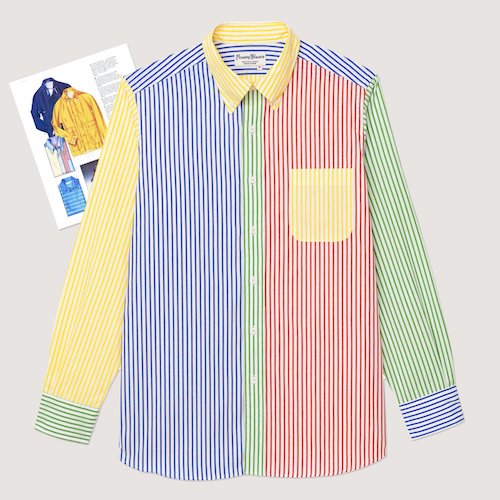 Fun shirt preppy coloured shirt Drakes De Fursac Rowing Blazers