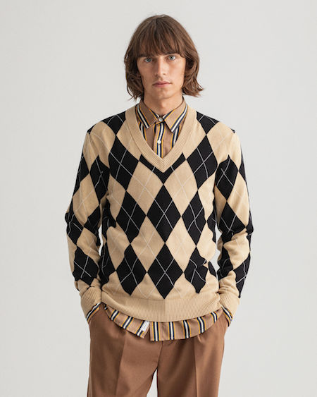 GANT Menswear argyle print SS22