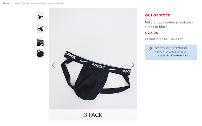 jockstrap goes mainstream Nike Calvin Klein Kust