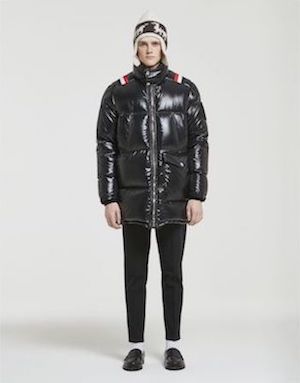 Moncler mancora coat black vinyl Menswear