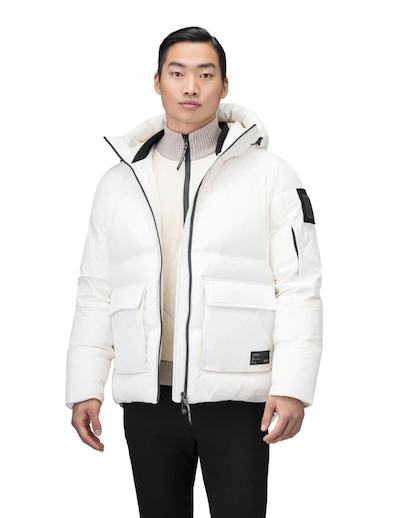 pope francis white puffer coat