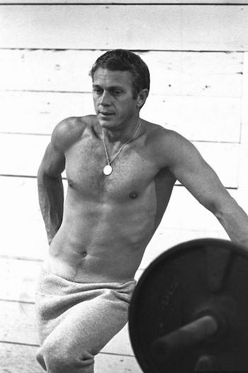 men's medallion necklaces silk shirts steve mcqueen