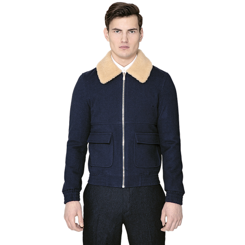 logan mackay navy coat